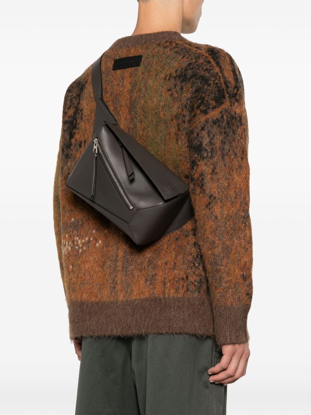 Loewe Men Puzzle Edge Small Leather Bumbag