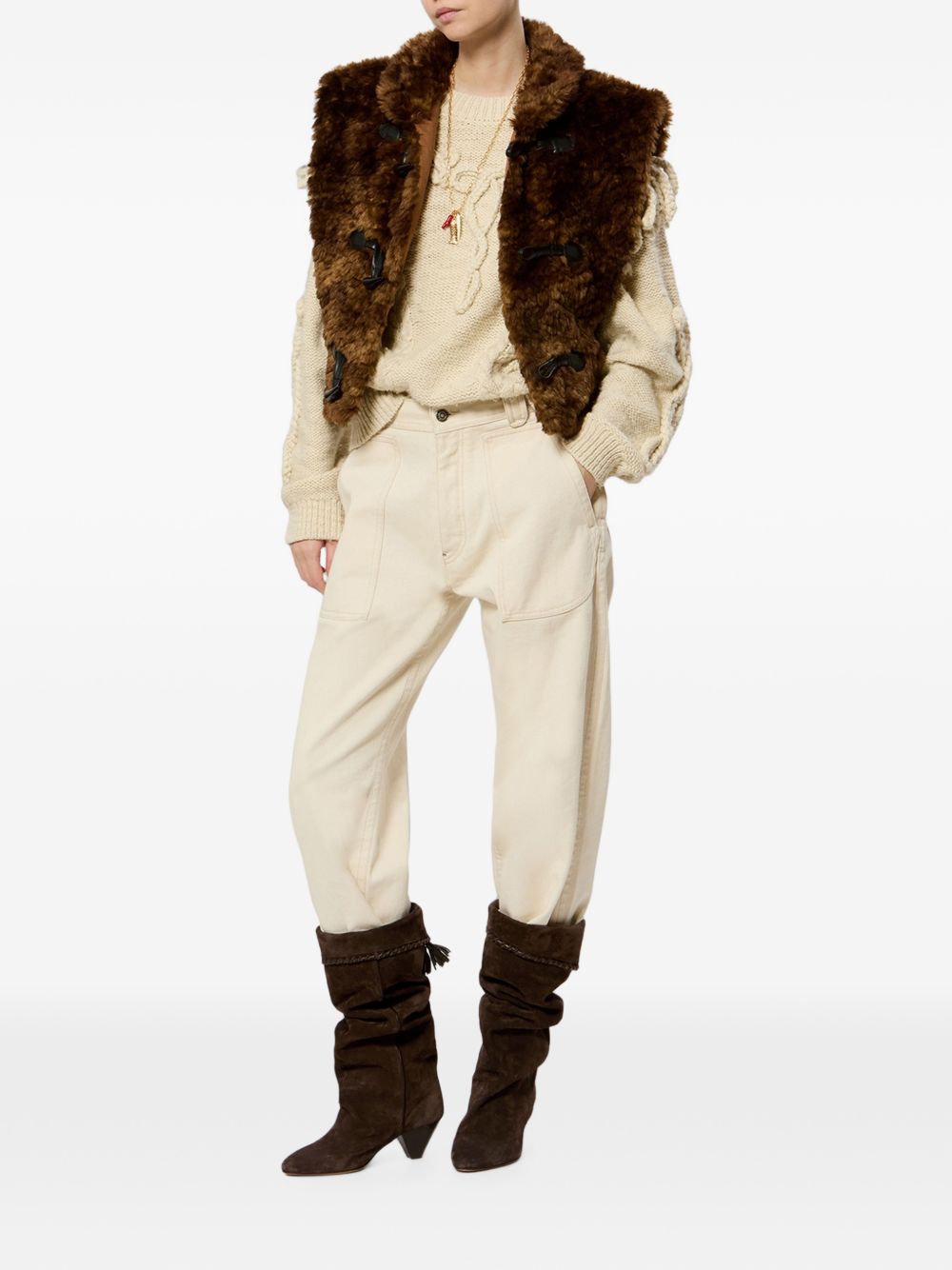 Marant Etoile Women Jocya Faux Fur Vest