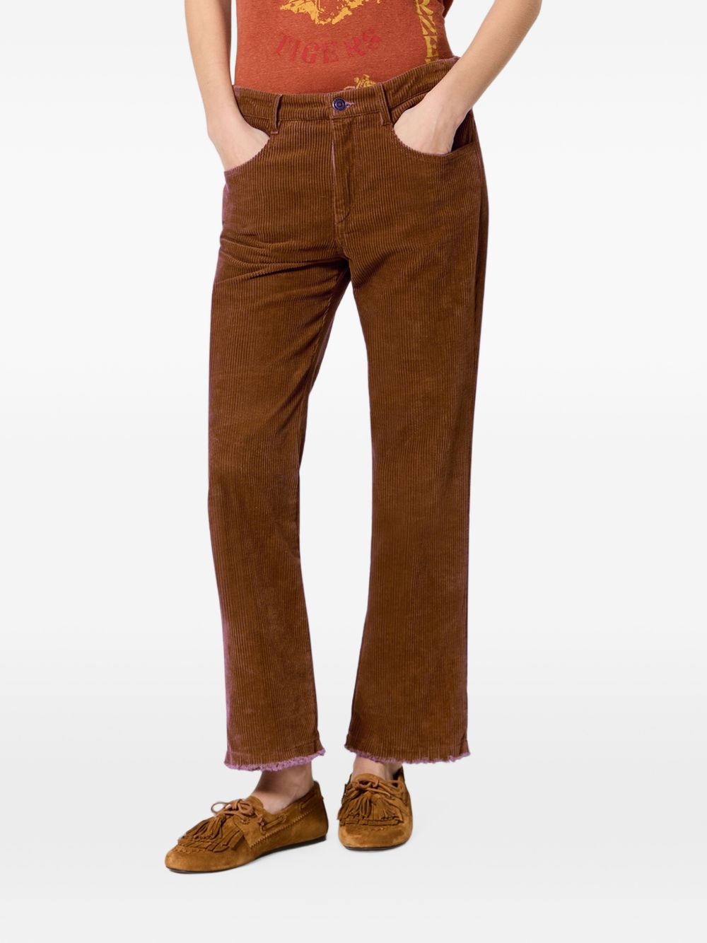 Marant Etoile Women Ruthie Cotton And Blend Trousers