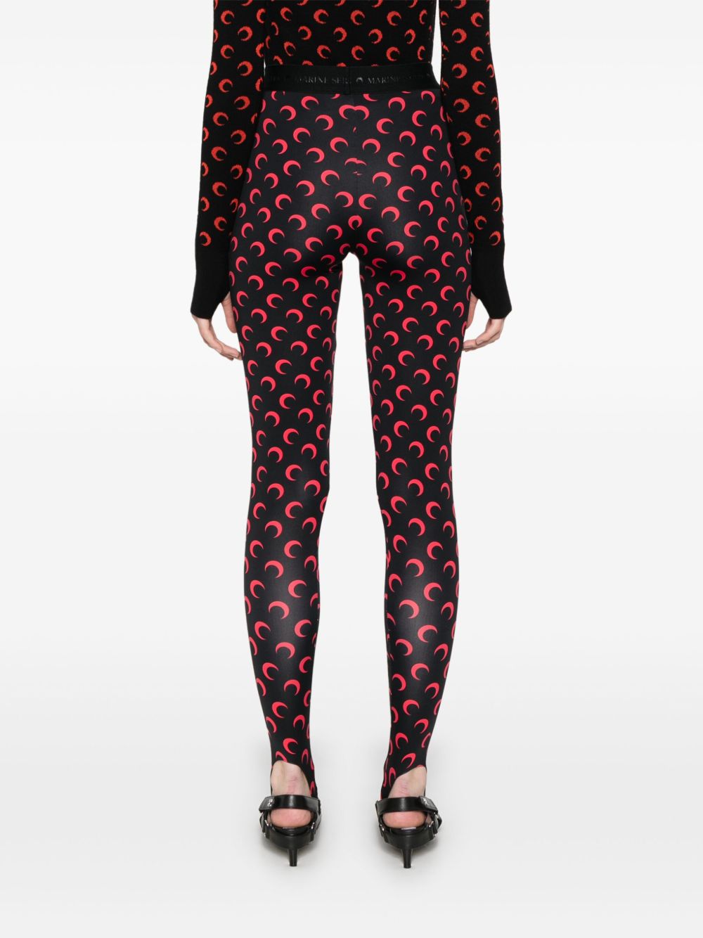 Marine Serre Women Moon Print Leggings
