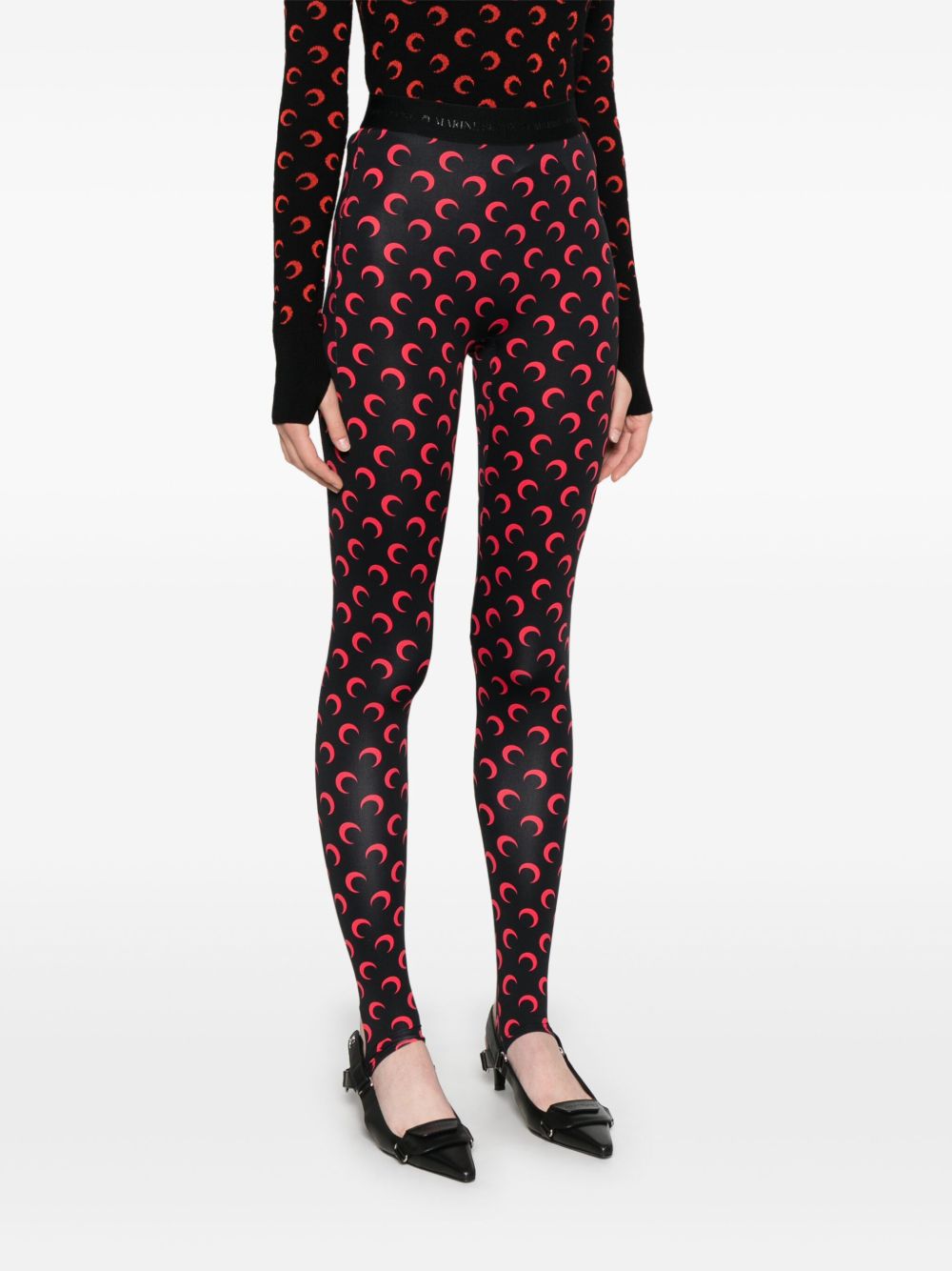 Marine Serre Women Moon Print Leggings