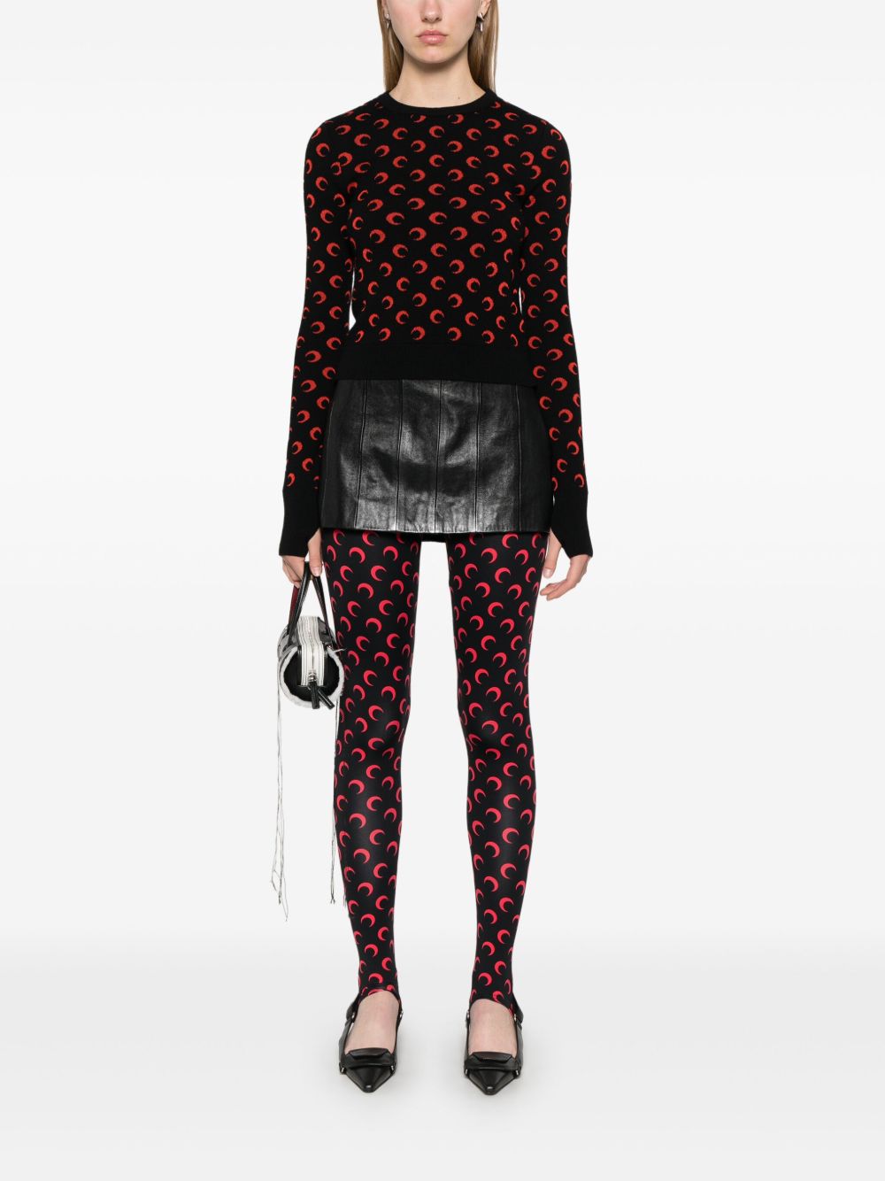 Marine Serre Women Moon Print Leggings