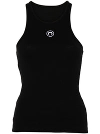 Marine Serre Women Logo Cotton Tank Top