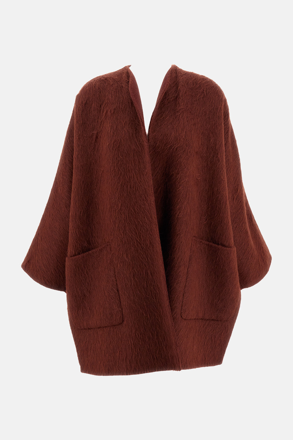 Max Mara Women Short Alpaca And Wool Coat