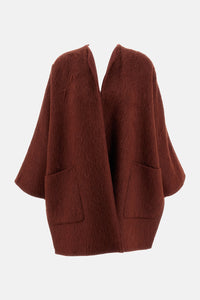 Max Mara Women Short Alpaca And Wool Coat