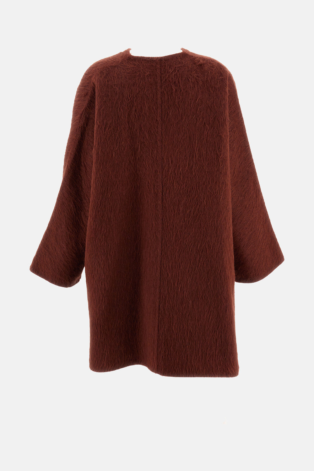 Max Mara Women Short Alpaca And Wool Coat
