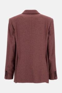 Max Mara Max Mara Women Double-Breasted Silk And Cashmere Tailored Jacket