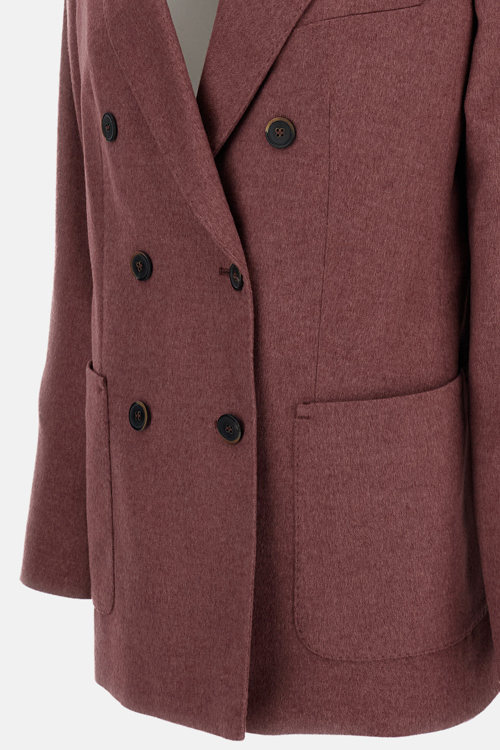 Max Mara Max Mara Women Double-Breasted Silk And Cashmere Tailored Jacket