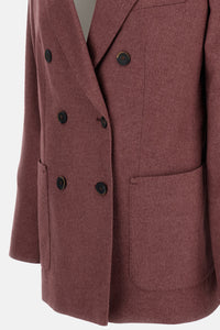 Max Mara Max Mara Women Double-Breasted Silk And Cashmere Tailored Jacket
