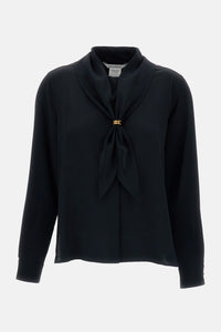 Max Mara Max Mara Women Tie-Neck Scarf Silk Shirt