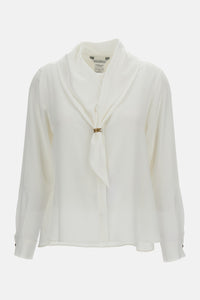 Max Mara Max Mara Women Tie Neck Scarf Silk Shirt