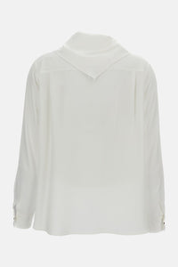 Max Mara Max Mara Women Tie Neck Scarf Silk Shirt
