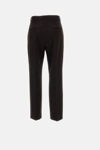 Max Mara Max Mara Women Slim-Fit Stretch Double Wool Canvas Trousers
