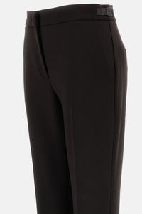 Max Mara Max Mara Women Slim-Fit Stretch Double Wool Canvas Trousers