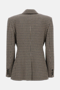 Max Mara Max Mara Women Pied De Poule Double Breasted Blazer