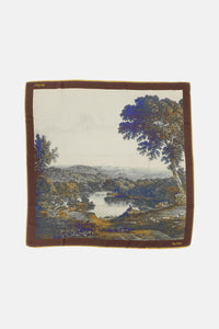 Max Mara Women Silk Twill Maxi Square Scarf