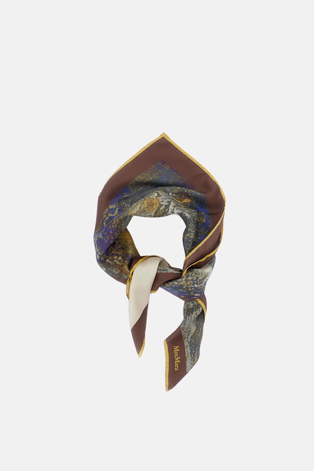 Max Mara Women Silk Twill Maxi Square Scarf