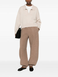 Max Mara Women Wool Baggy Trousers