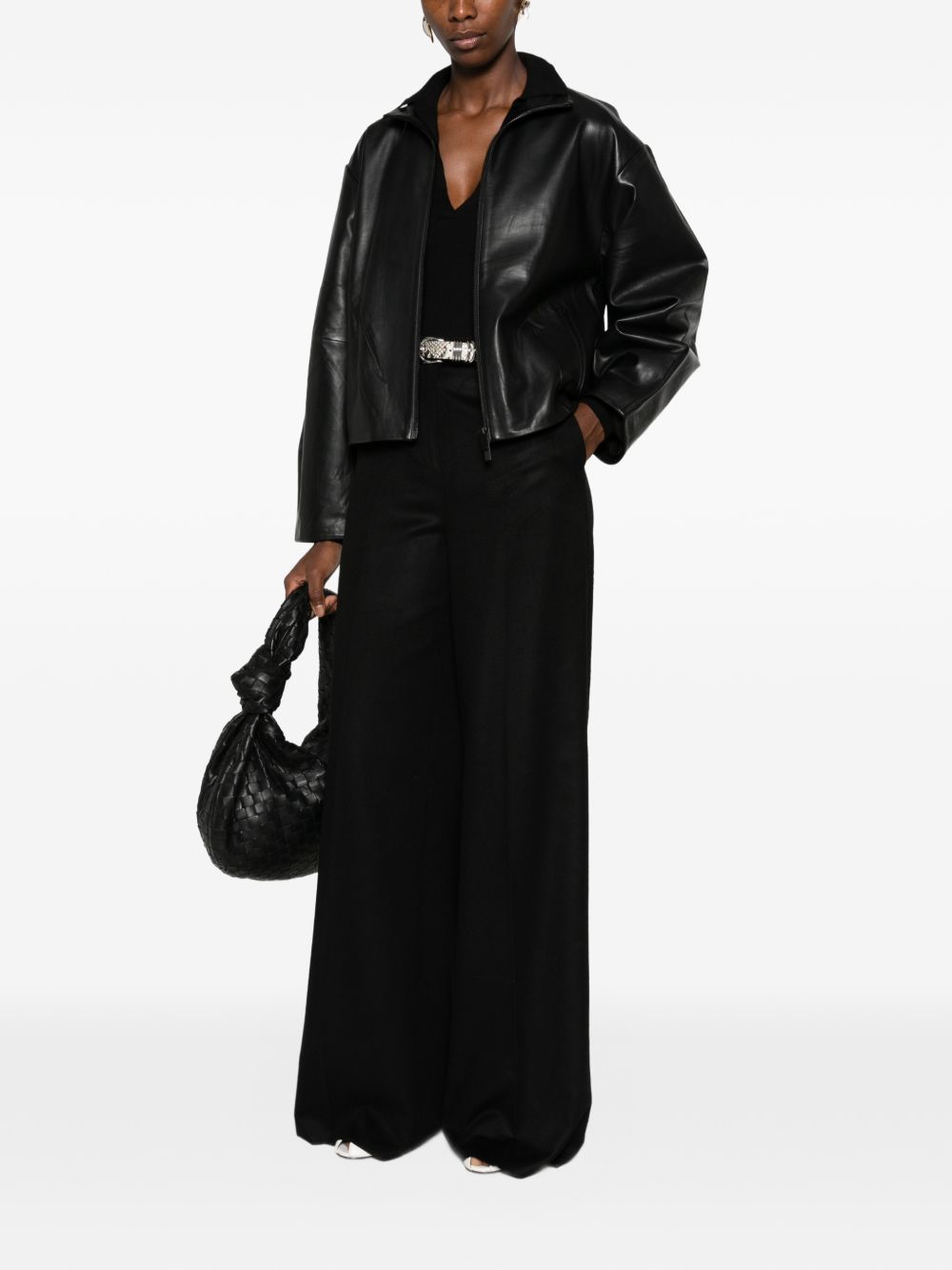Max Mara Women Wool Flared Trousers