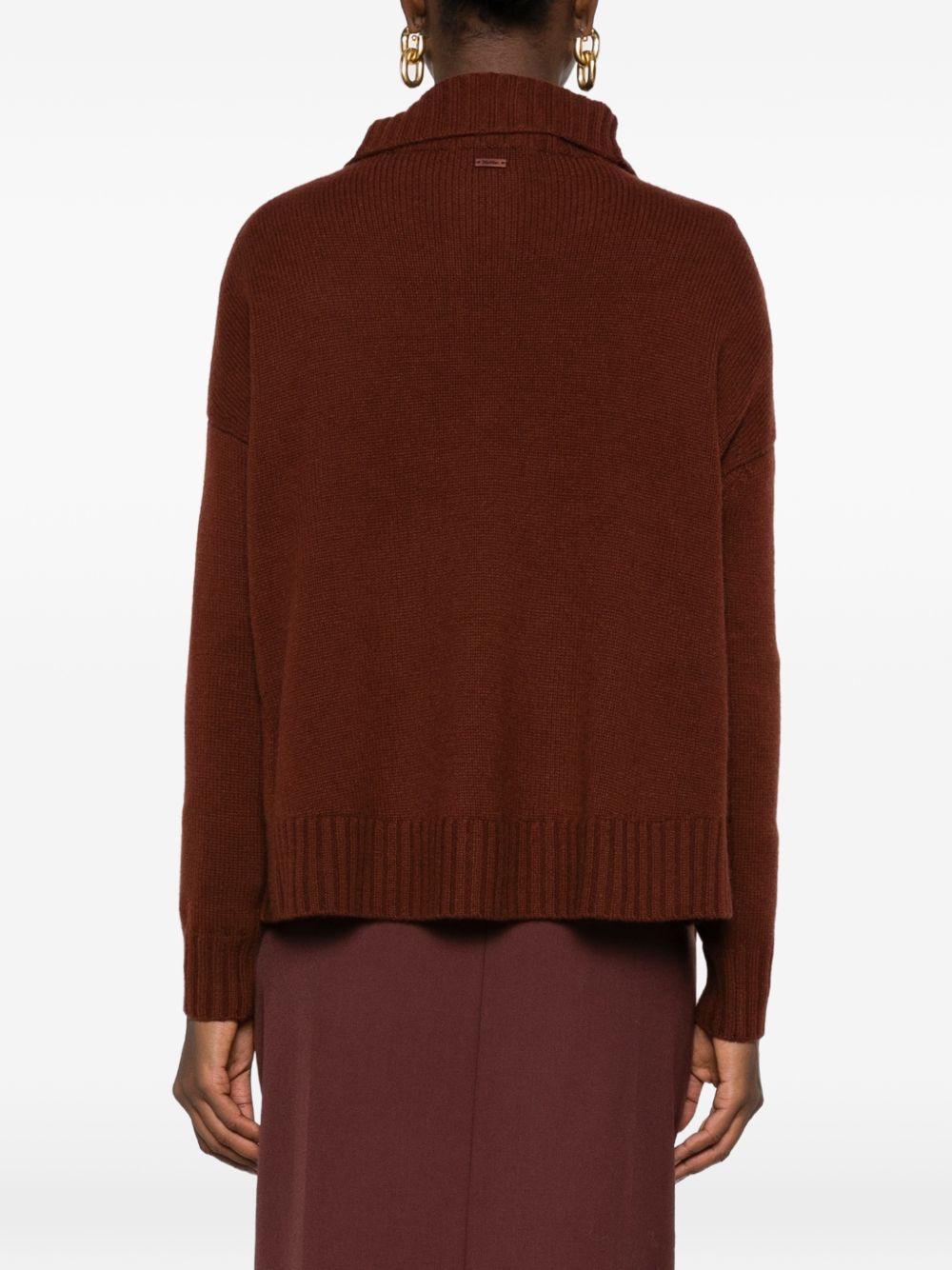 Max Mara Women Cashmere Turtle-Neck Sweater