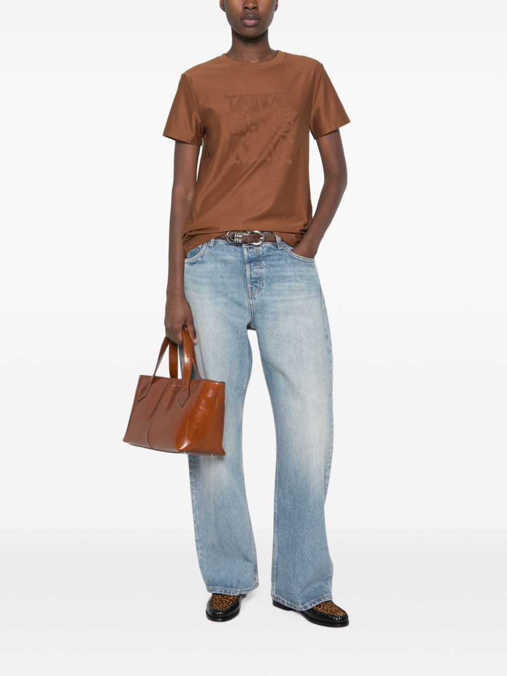 Max Mara Women Logo Cotton T-Shirt