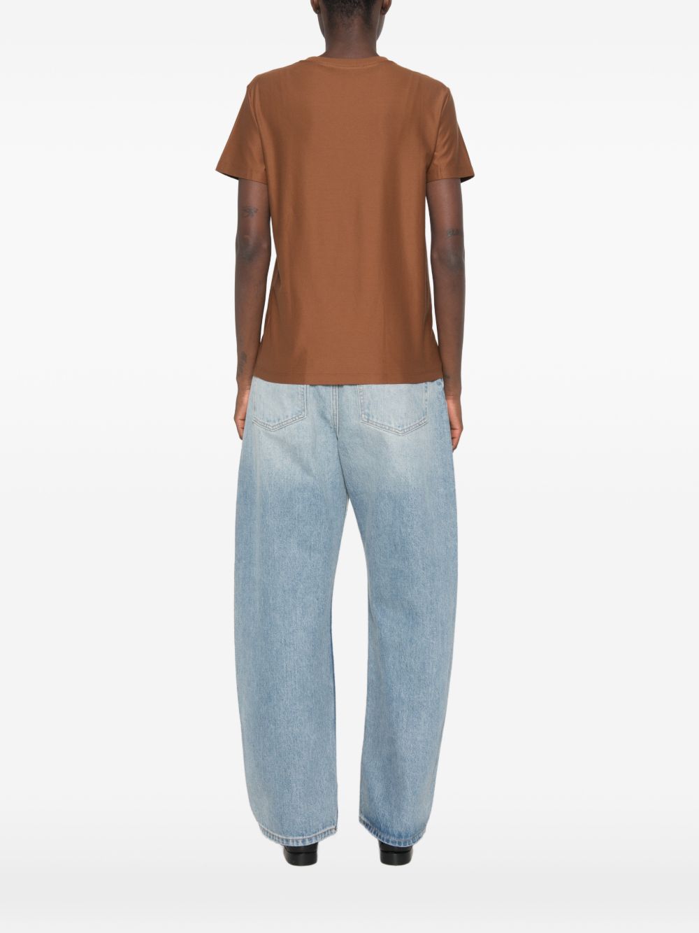 Max Mara Women Logo Cotton T-Shirt