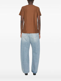 Max Mara Women Logo Cotton T-Shirt