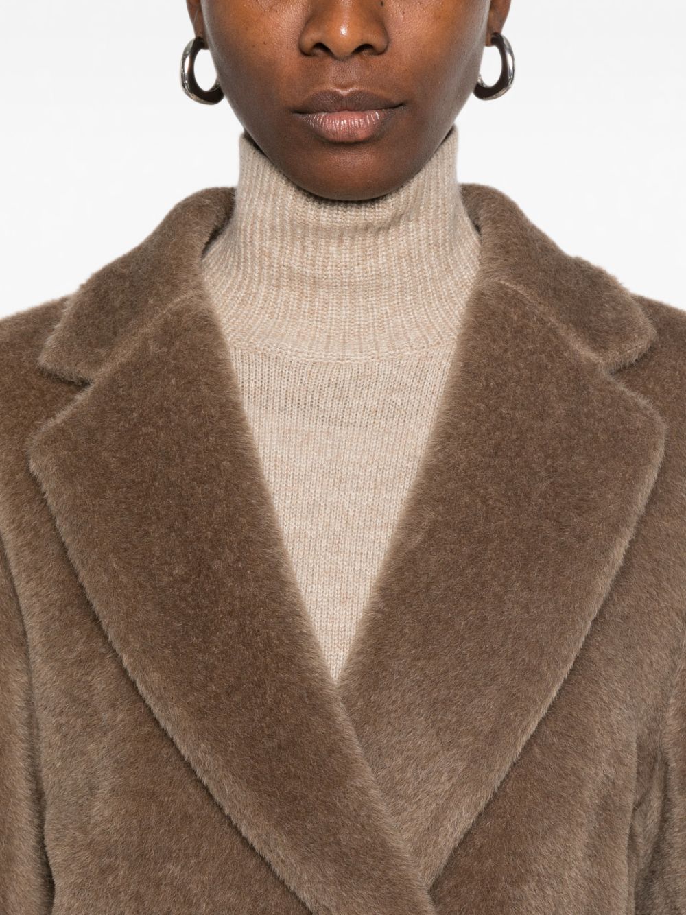 'S Max Mara Women Wool Double-Breasted Coat
