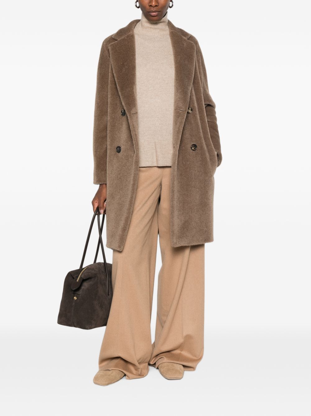 'S Max Mara Women Wool Double-Breasted Coat