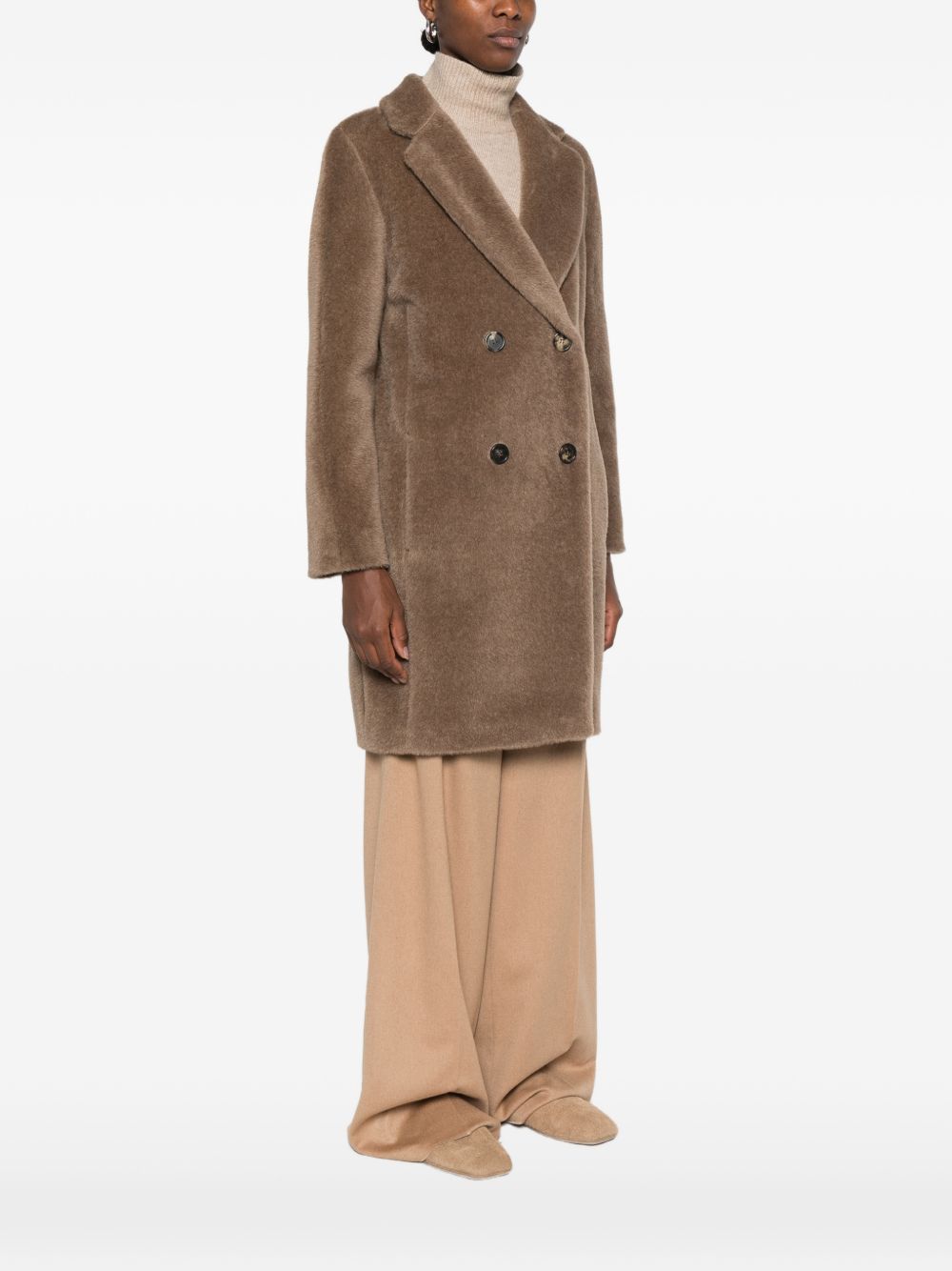 'S Max Mara Women Wool Double-Breasted Coat