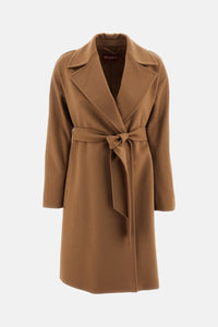 Max Mara Studio Women Wool Drap Wrap Coat