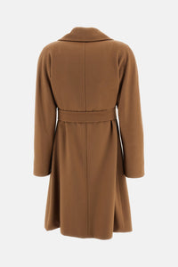 Max Mara Studio Women Wool Drap Wrap Coat
