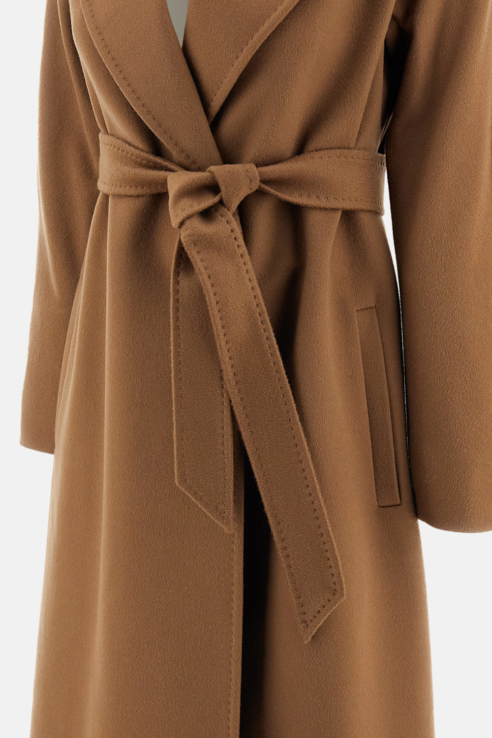 Max Mara Studio Women Wool Drap Wrap Coat