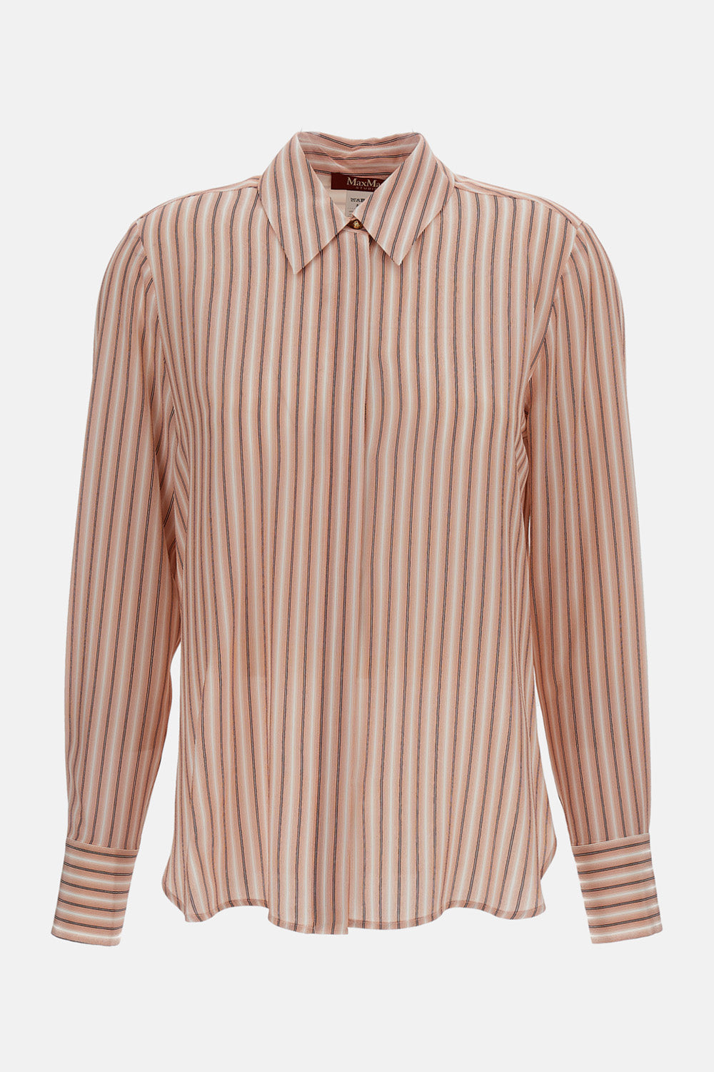 Max Mara Studio Women Striped Silk Shirt