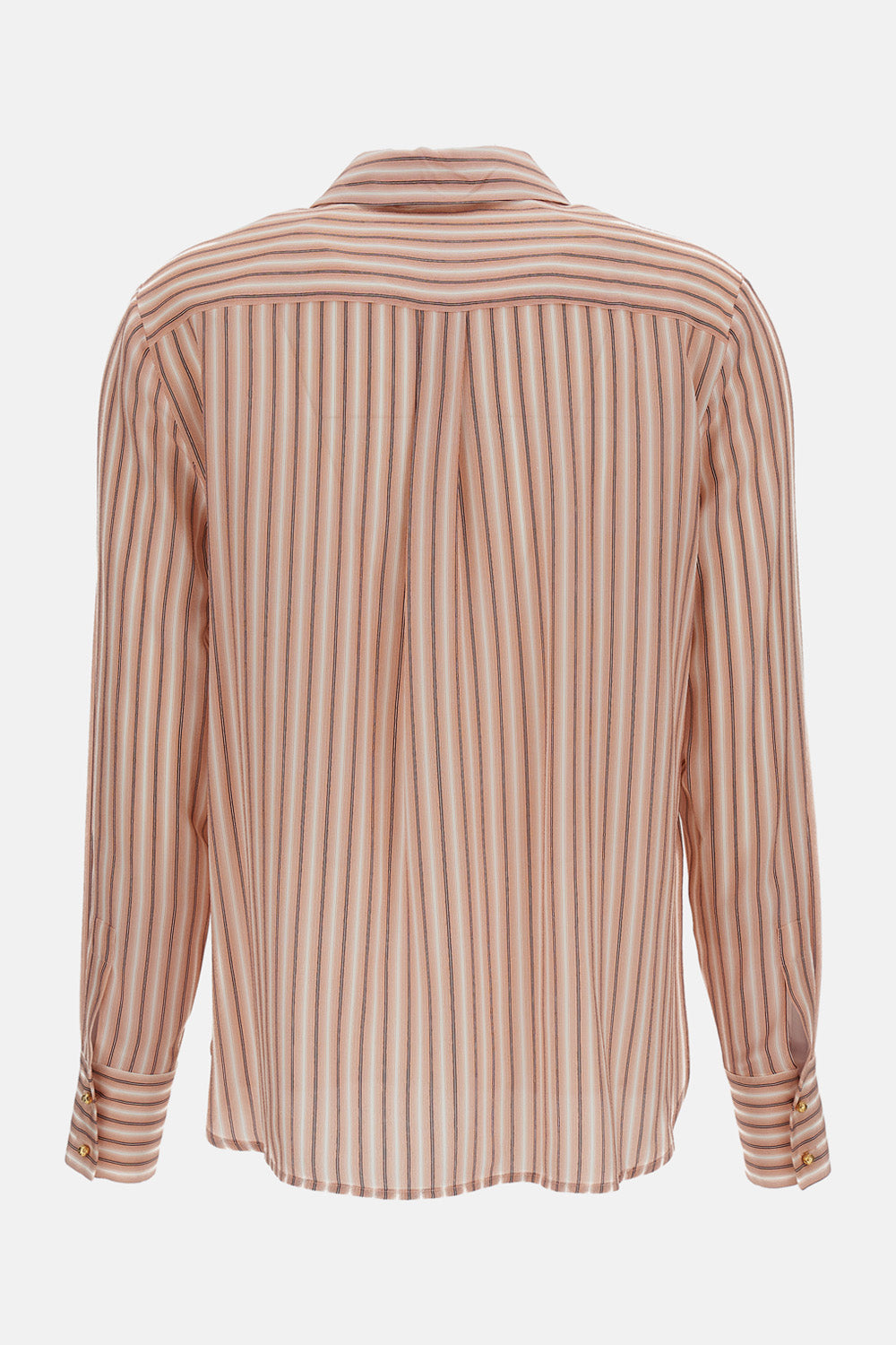 Max Mara Studio Women Striped Silk Shirt
