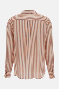 Max Mara Studio Women Striped Silk Shirt