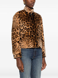 Max Mara Women Printed Cotton Blouson Jacket