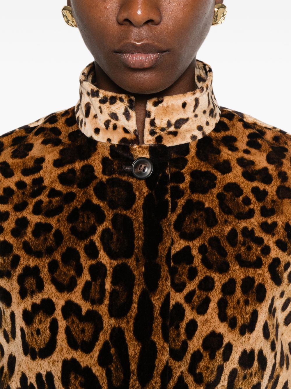 Max Mara Women Printed Cotton Blouson Jacket