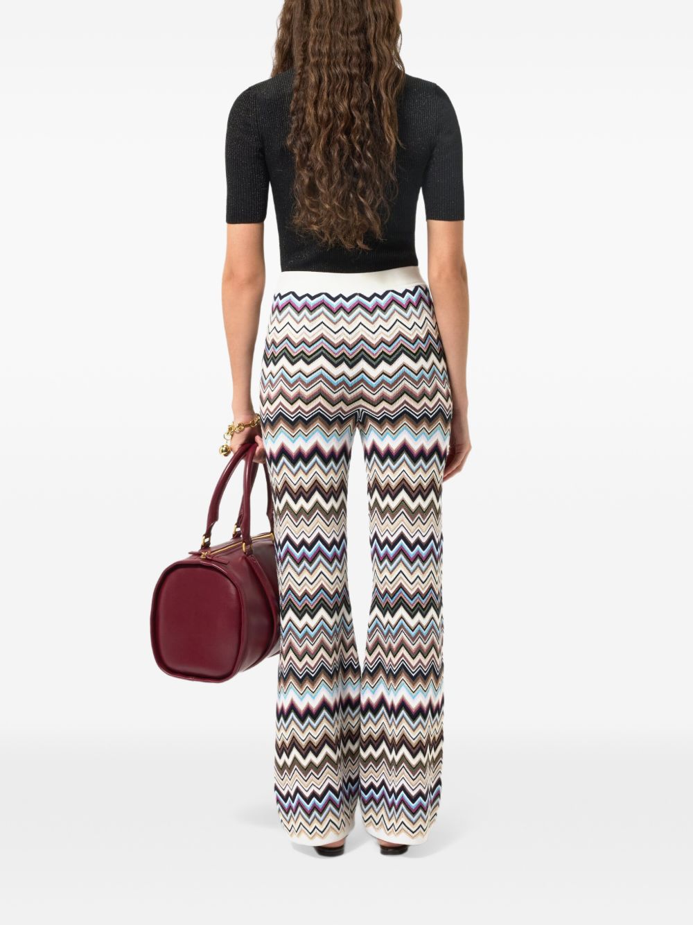 Missoni Women Zig Zag Motif Wool Trousers