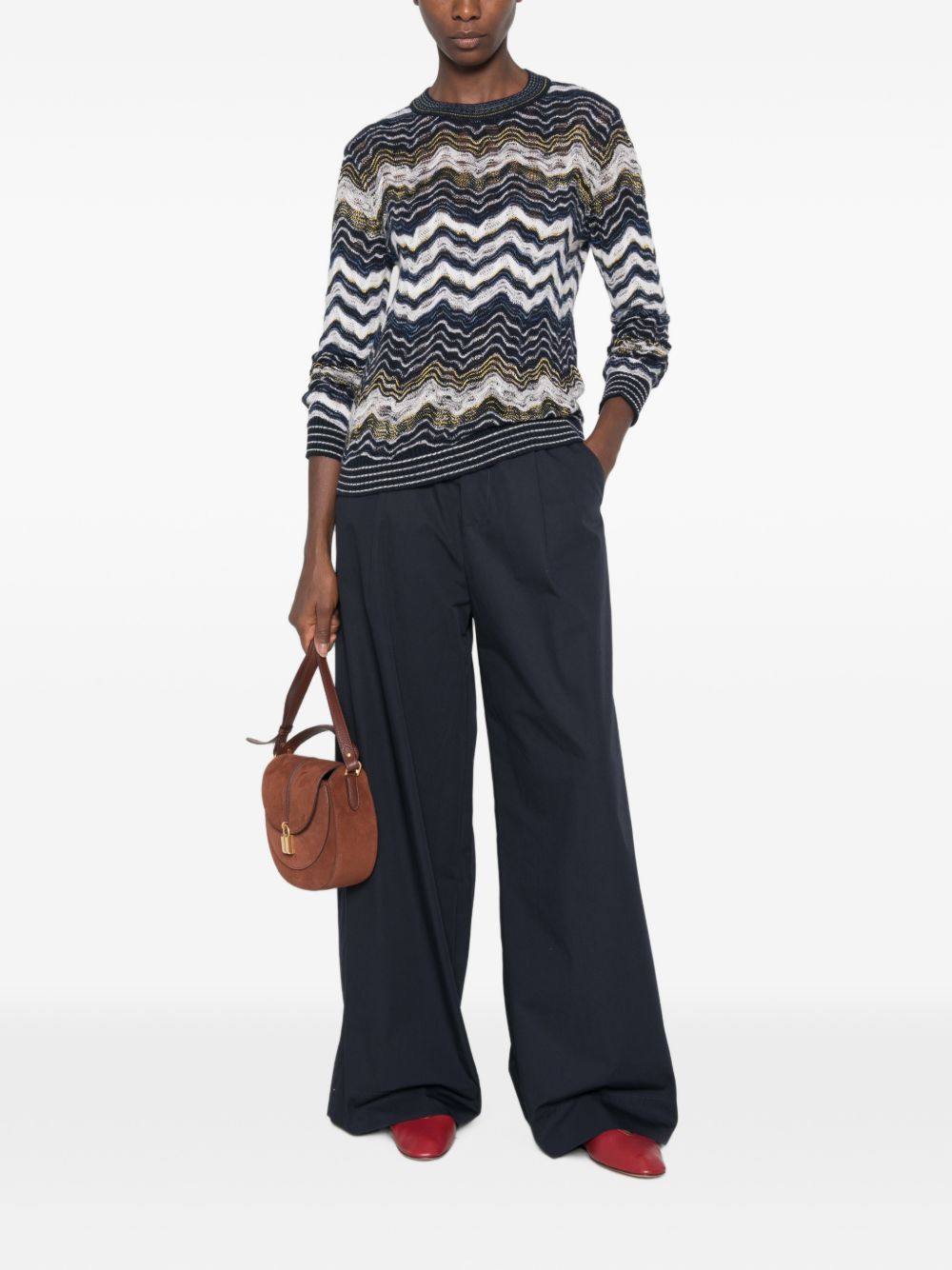 MISSONI Missoni Women Zig Zag Motif Wool Sweater