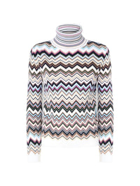 MISSONI Missoni Women Zig Zag Motif Turtle-Neck Sweater