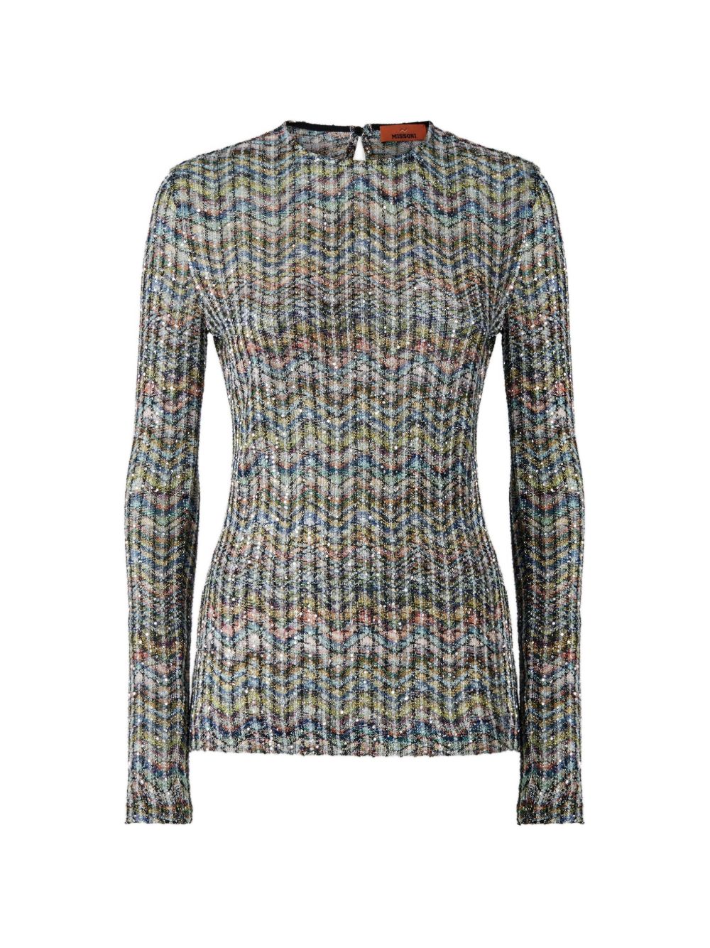Missoni Women Zig Zag Motif Crenweck Sweater
