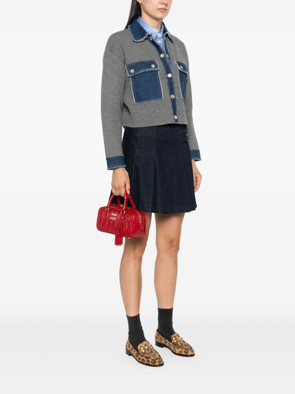 Miu Miu Women Arcadie Regular Leather Handbag