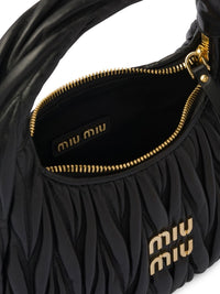 Miu Miu Women Wander Small Leather Hobo Bag