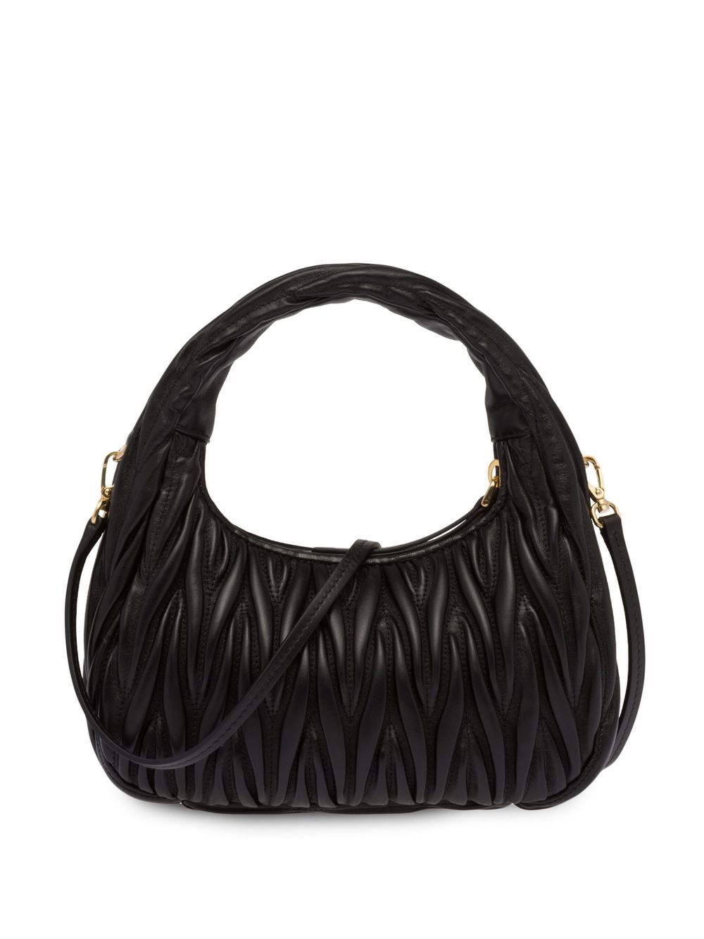 Miu Miu Women Wander Small Leather Hobo Bag