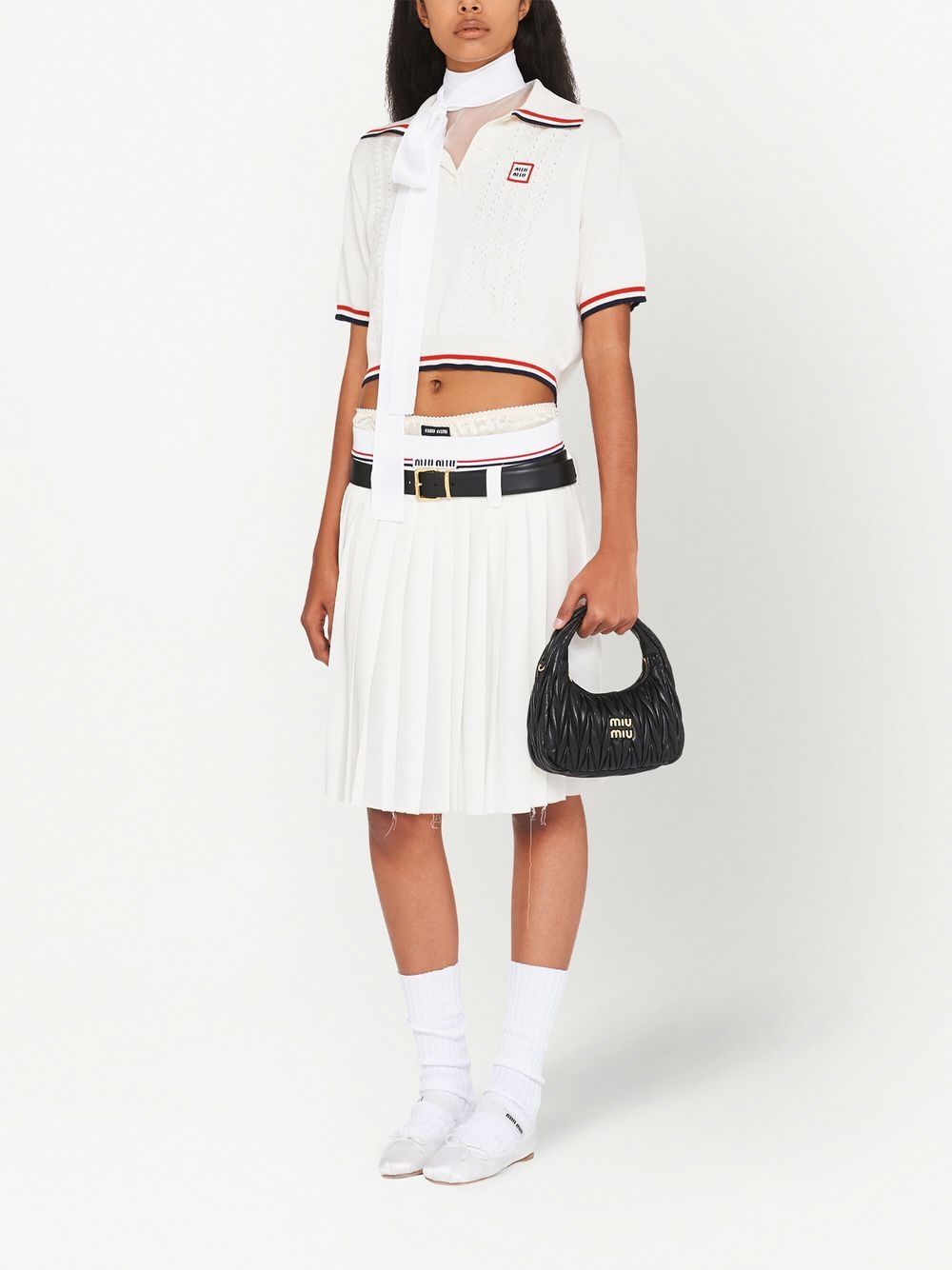 Miu Miu Women Wander Small Leather Hobo Bag