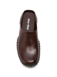 MIU MIU Miu Miu Women Leather Slippers