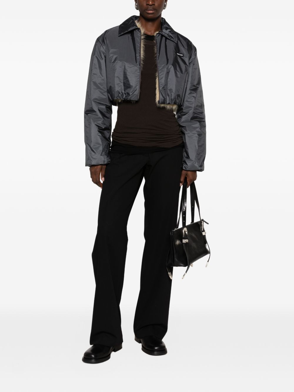 Miu Miu Women Cropped Blouson Jacket