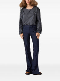Miu Miu Women Nylon Flared Trousers