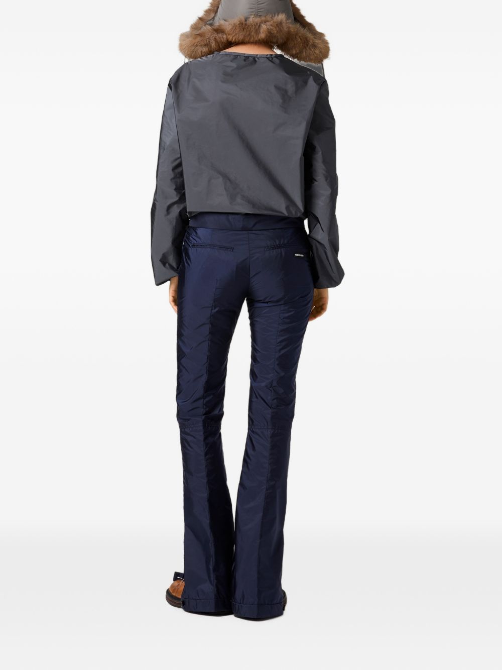 Miu Miu Women Nylon Flared Trousers
